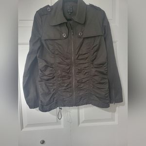 Dueperdue ruched spring jacket